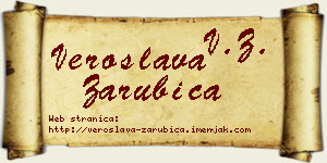 Veroslava Zarubica vizit kartica